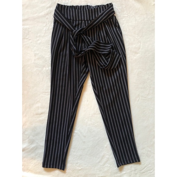 Eclipse Pants - Stripe Tie-Up Trousers